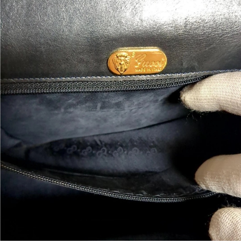 Gucci Black Leather Women's Bag - Picture 15 of 16